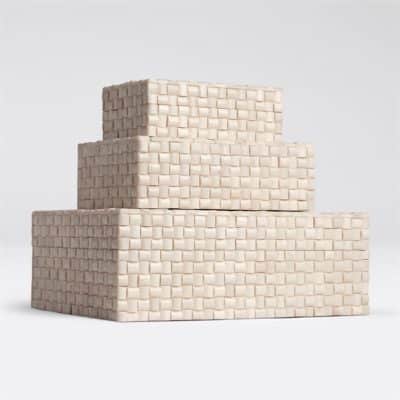 Bamboo Bone Boxes are available in various sizes The largest a 12 5 L x 4 H x 10 W AH-1420-LKESTBN is