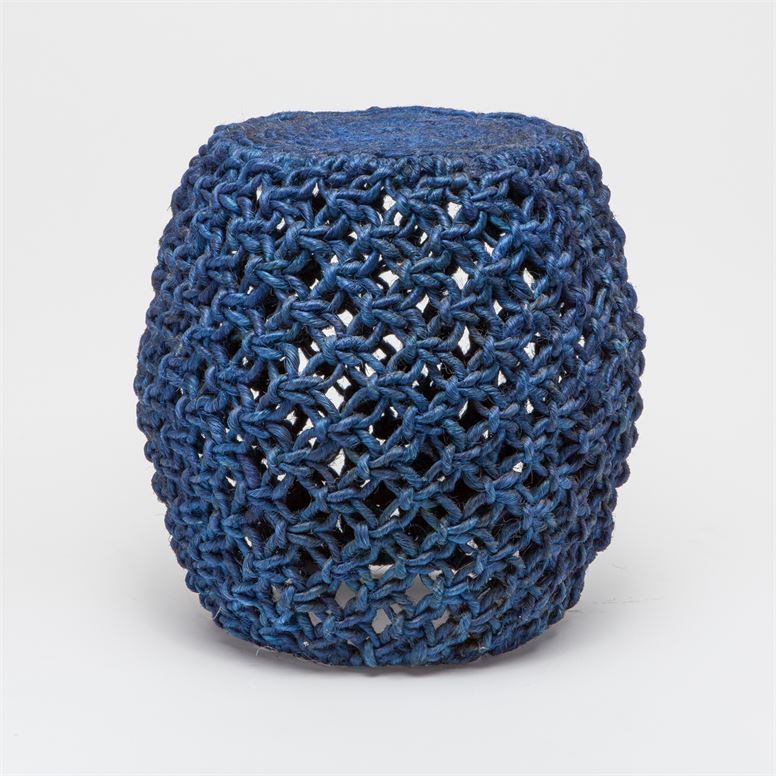 The Angela Abaca Rope Stool is a charming piece of furniture featuring a round top and sturdy base made from natural rope
