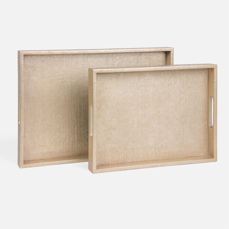 Rectangular Tuston Raffia Trays - Image 2