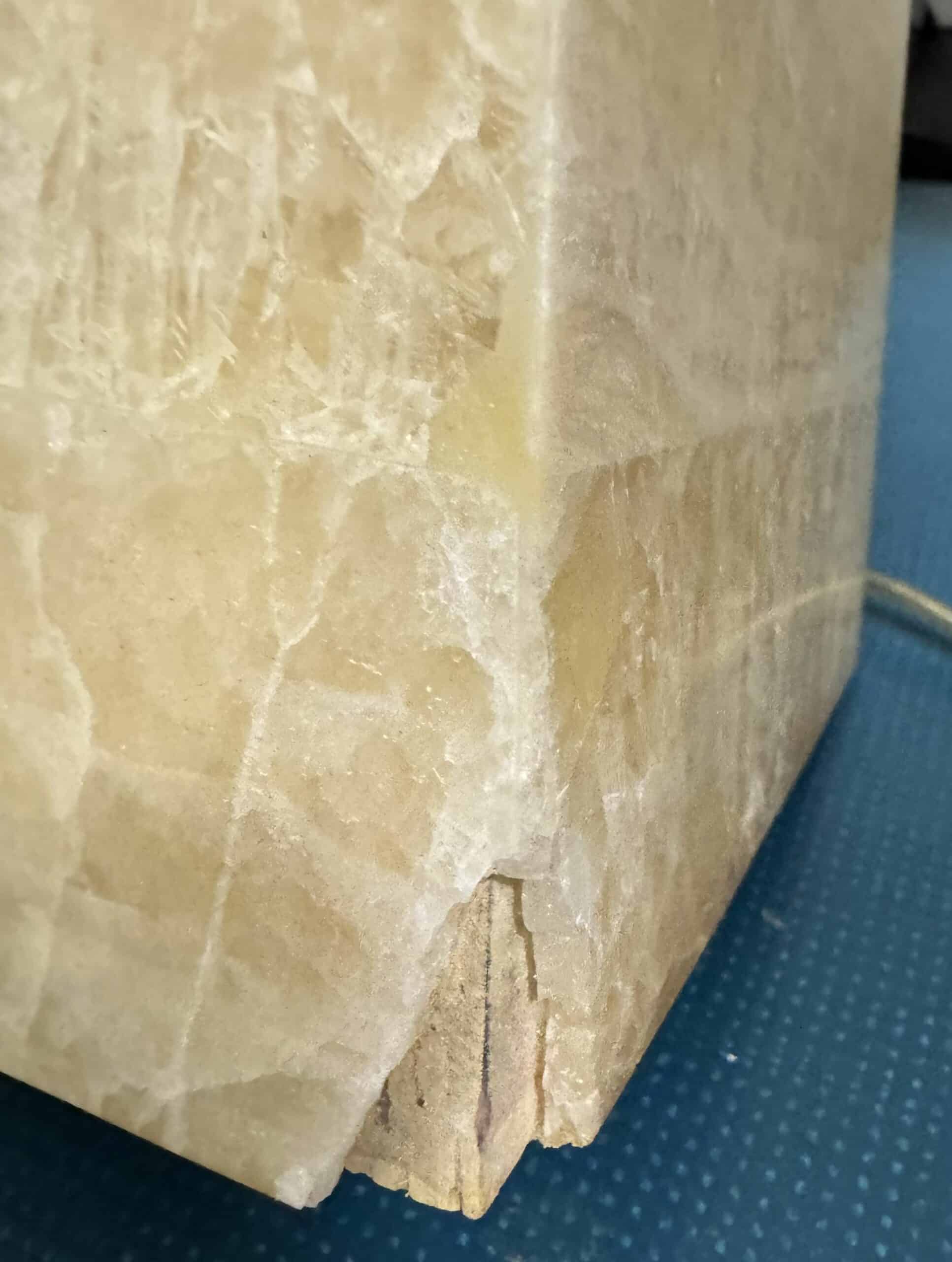 Modern Faux Bone Obelisk Table Lamp