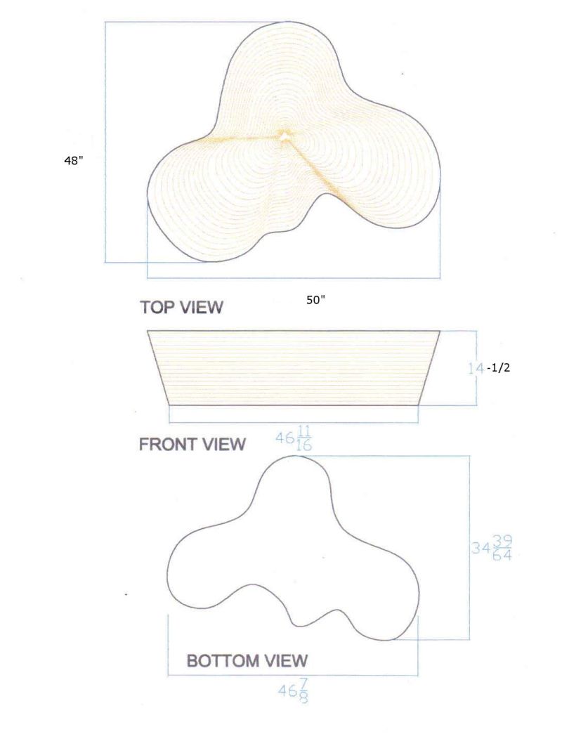 An image showcasing an organic shaped white lacquer coffee table presented at a top-down angle set against a contrasting background Also available