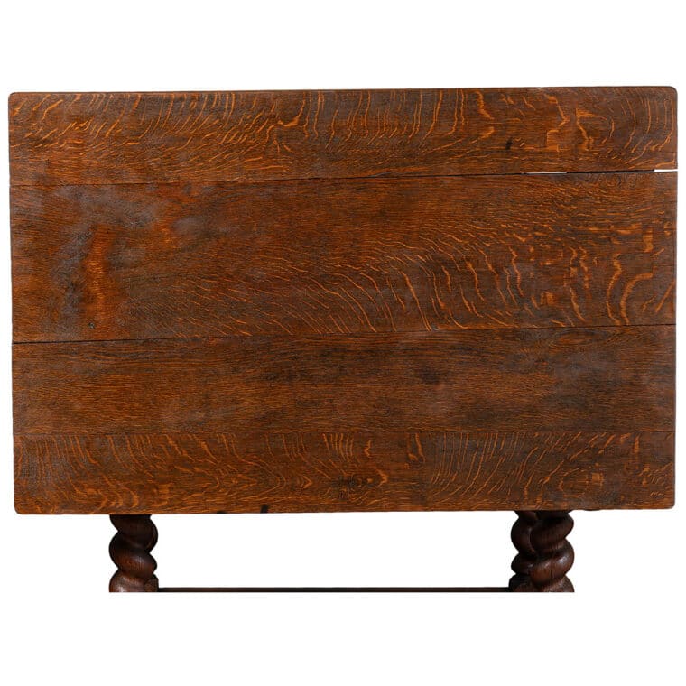 Antique French Oak Barley Twist Table - Image 8