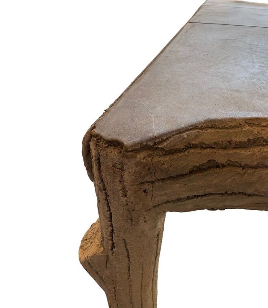 Woodland Faux Bois Concrete Bench - Image 3