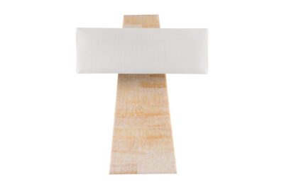 Modern Faux Bone Obelisk Table Lamp
