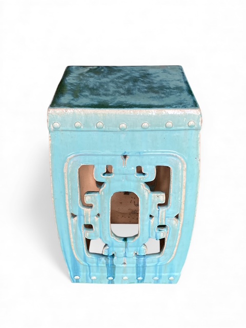 Square Ceramic Garden Stool - Image 17