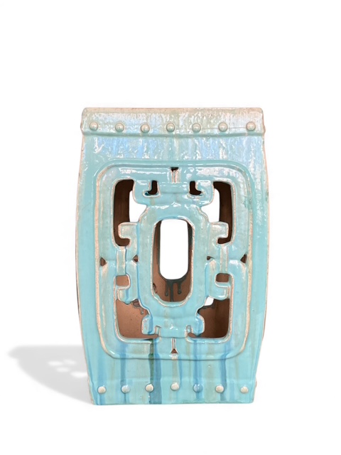 Square Ceramic Garden Stool - Image 18