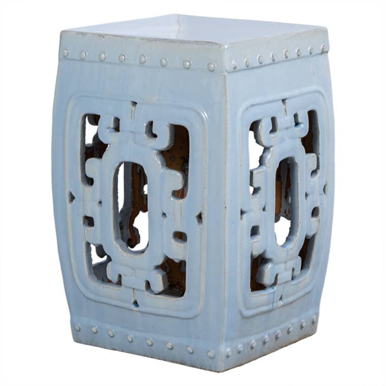 Square Ceramic Garden Stool - Image 15