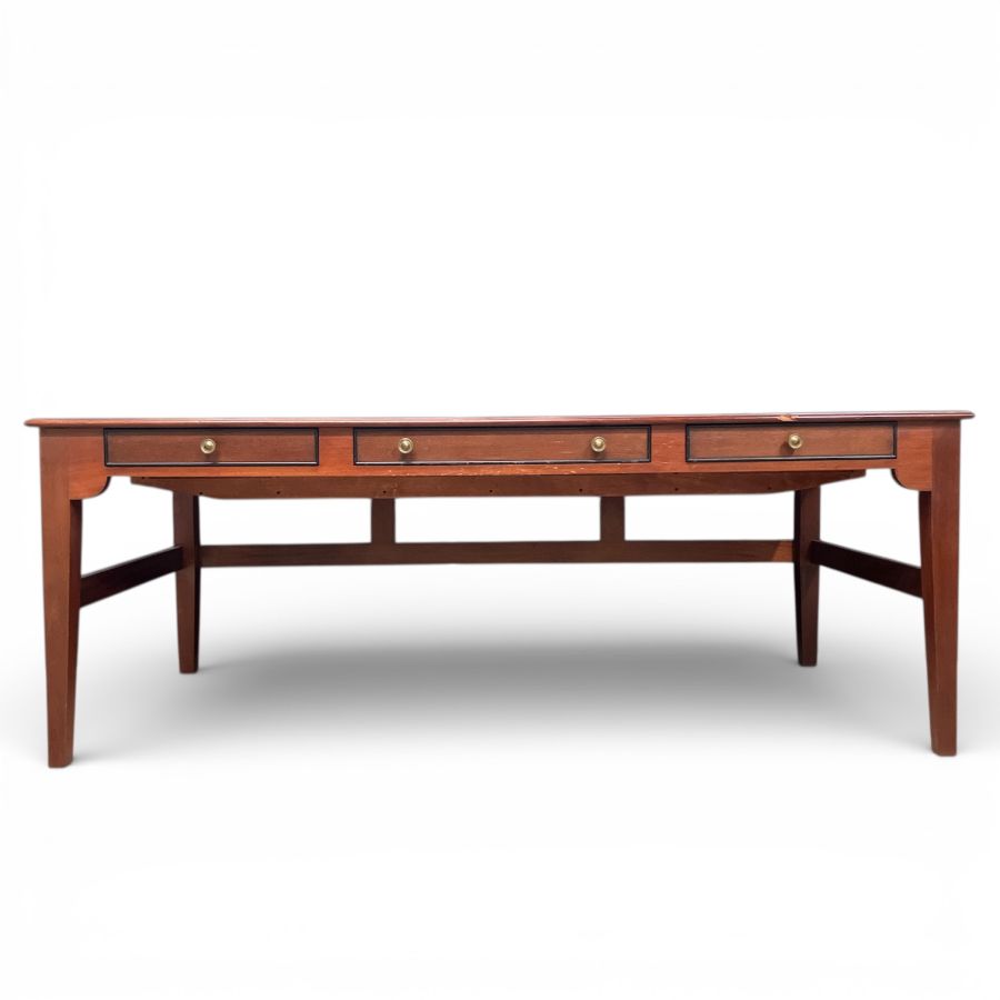 Large English Style Mahogany Writing Table - Image 2