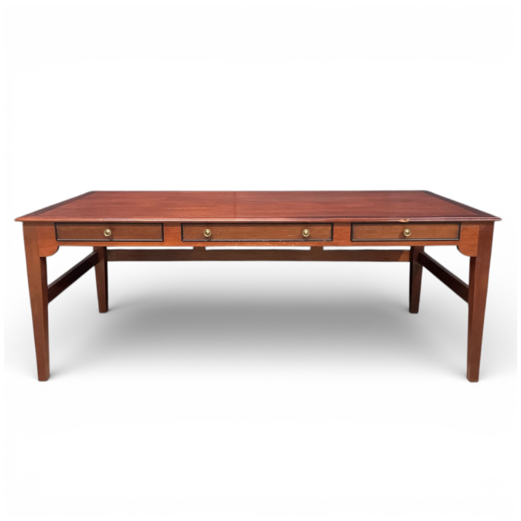 Large English Style Mahogany Writing Table