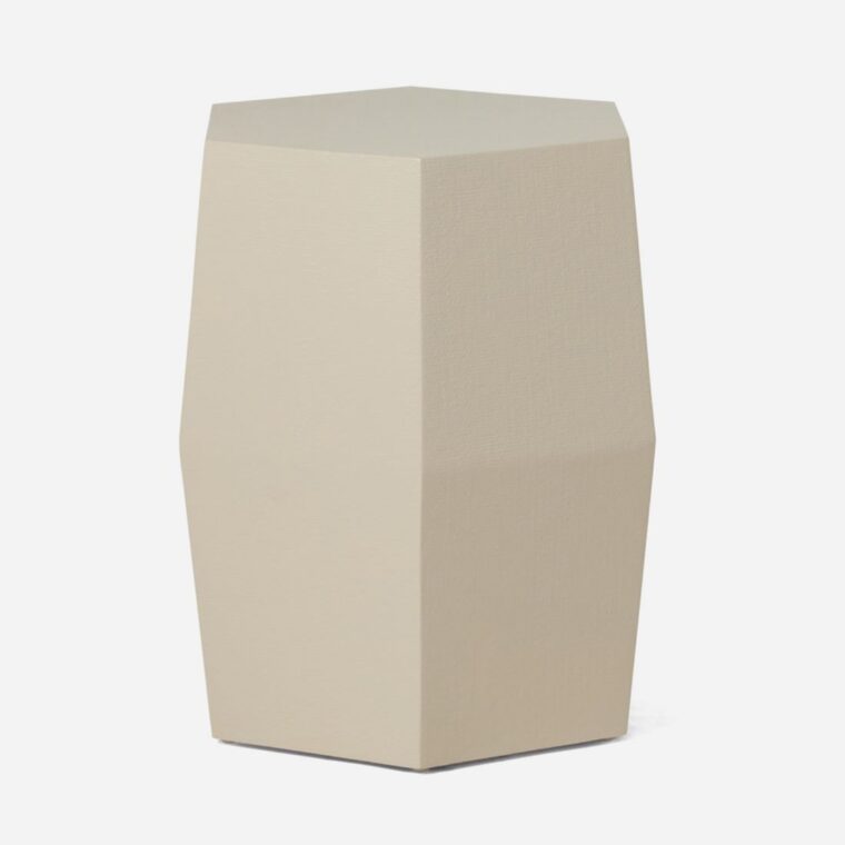 Tuston Hexagonal Raffia Stool - Image 13