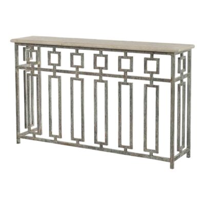 Hewitt Console with Light Travertine Top