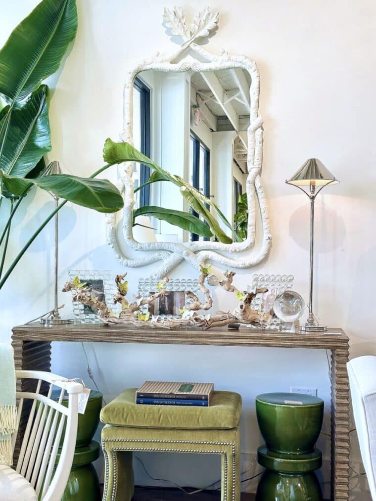 Faux Bois White Mirror - Image 5
