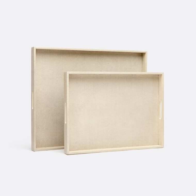 Rectangular Tuston Raffia Trays