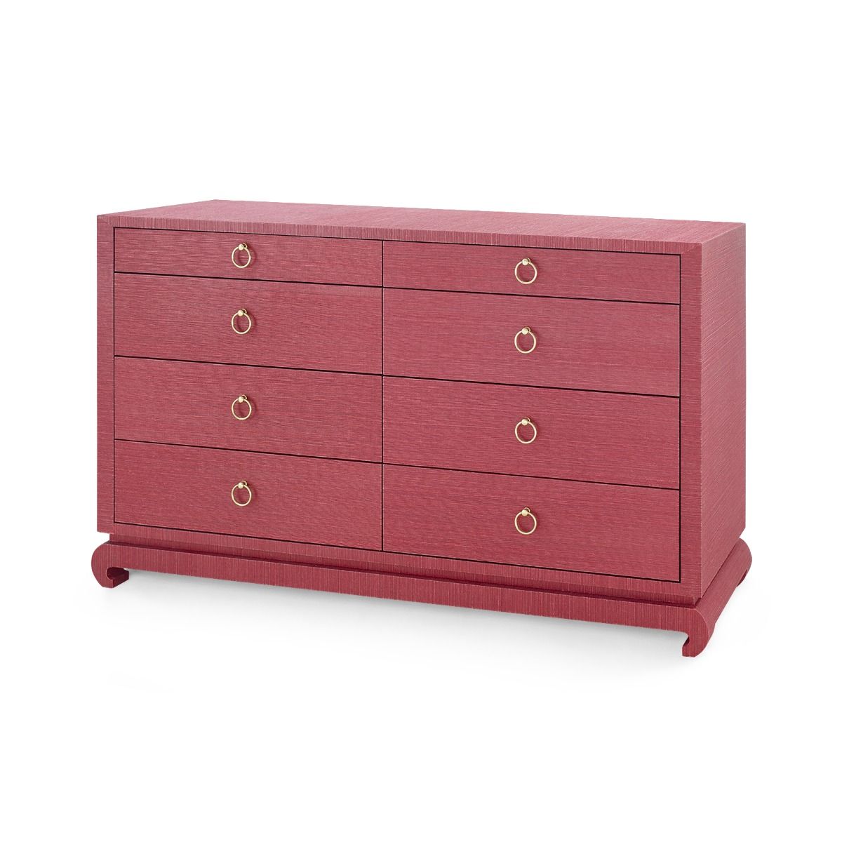 Extra Large Tanka Lacquered Grasscloth Dresser