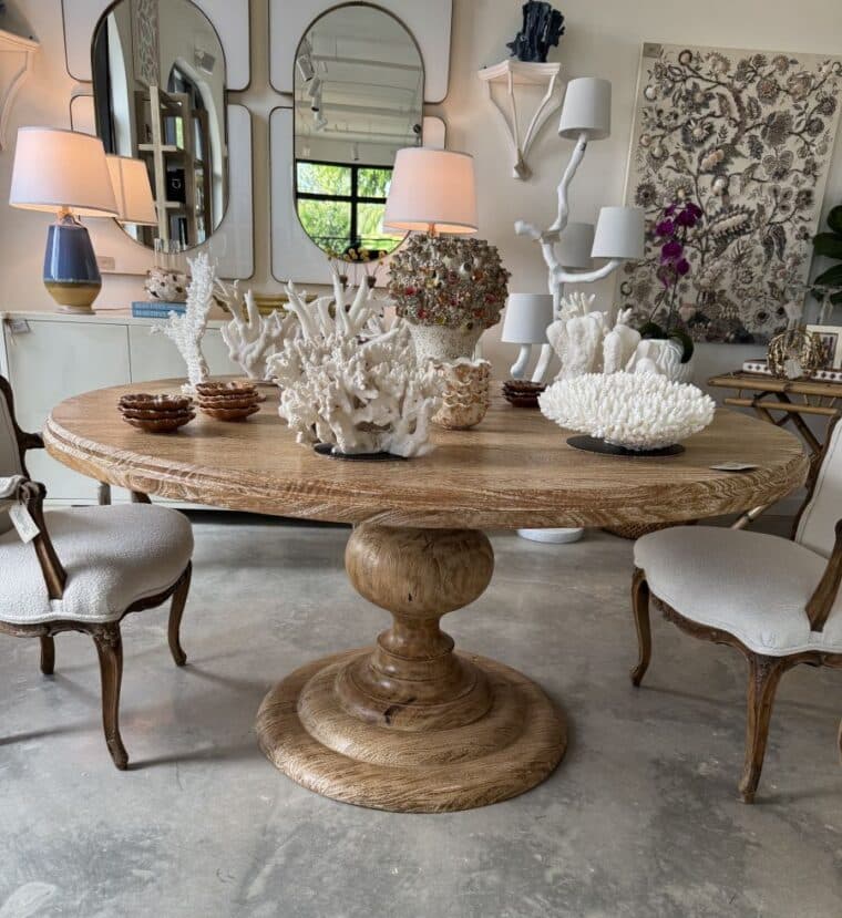 Rhythm Round Whitewash Dining Tables - Image 15