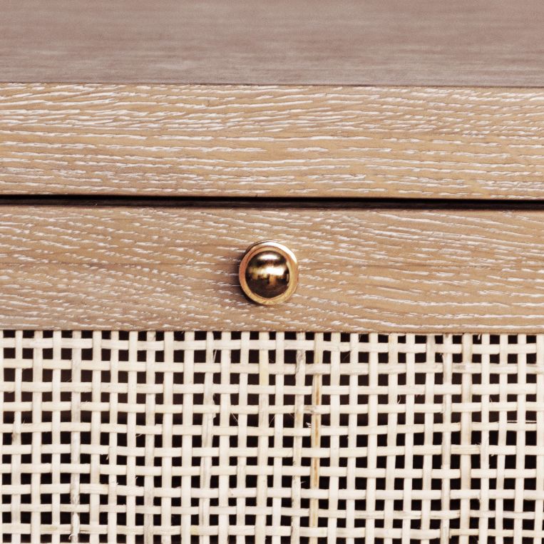 Small Cane Front Cabinet