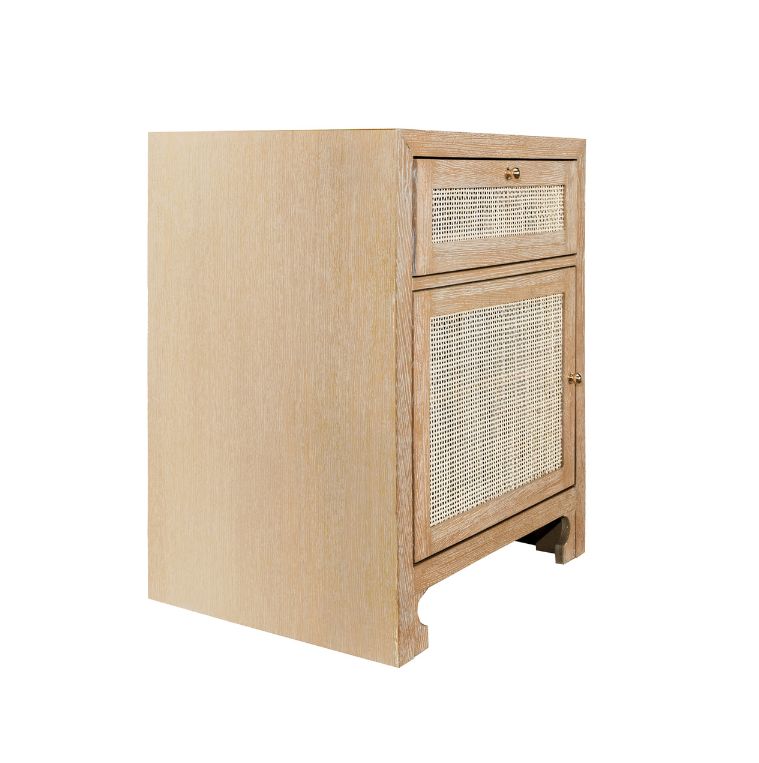 Small Cane Front Cabinet