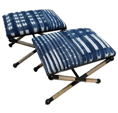 Backman X Rope Stool in Indigo Cloth