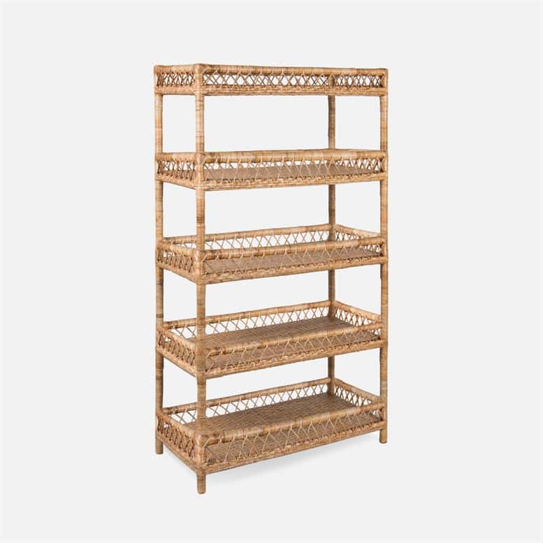 Classic Rattan Bookcase - Mecox Gardens