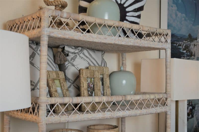 Classic Rattan Bookcase - Mecox Gardens