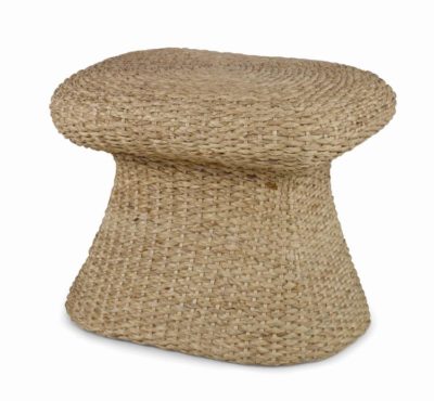 Water hyacinth mushroom shaped stool for indoor use only, also available as outdoor wicker mushroom shaped stool