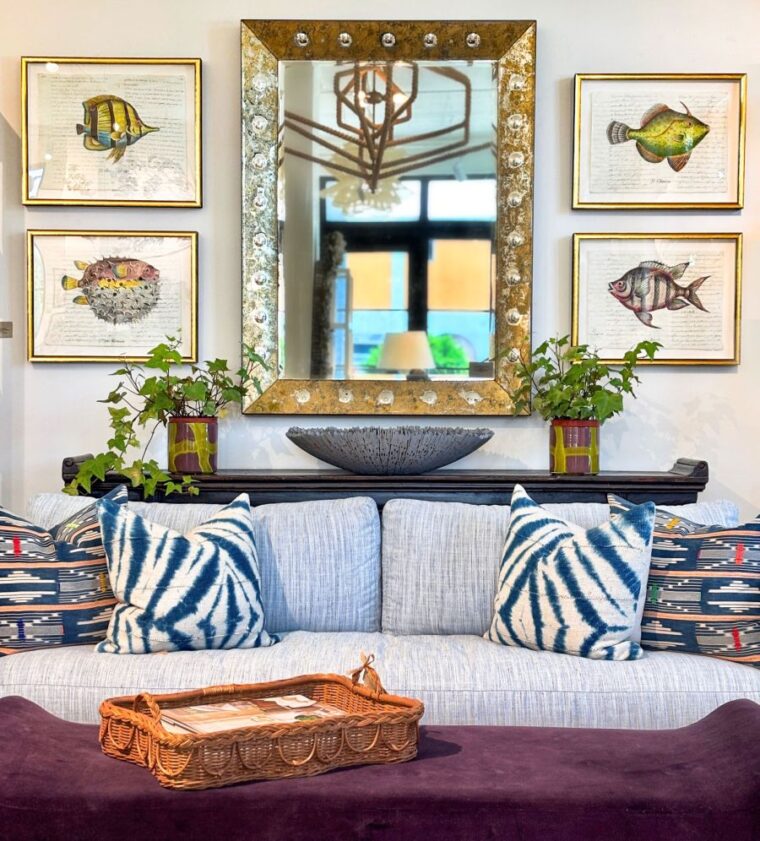 Rectangular Aged Venetian Style Gold Mirror - Image 18
