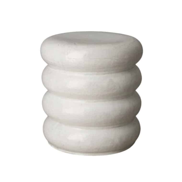Ribbed Ceramic Garden Stool - Image 2