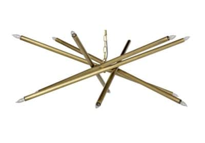 A set of gold mechanical pencils with a total of 14 pieces displayed in a circular arrangement against a white background Each