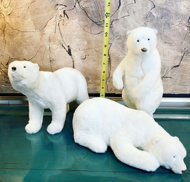 Table Top Furry Polar Bears - Mecox Gardens