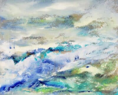 A Walk in the Clouds Original Art by Orbedonna Unframed Acrylic on Canvas