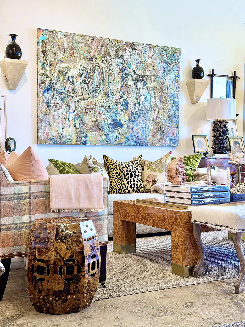 Tiger Penshell Inlaid Side Table - Image 2