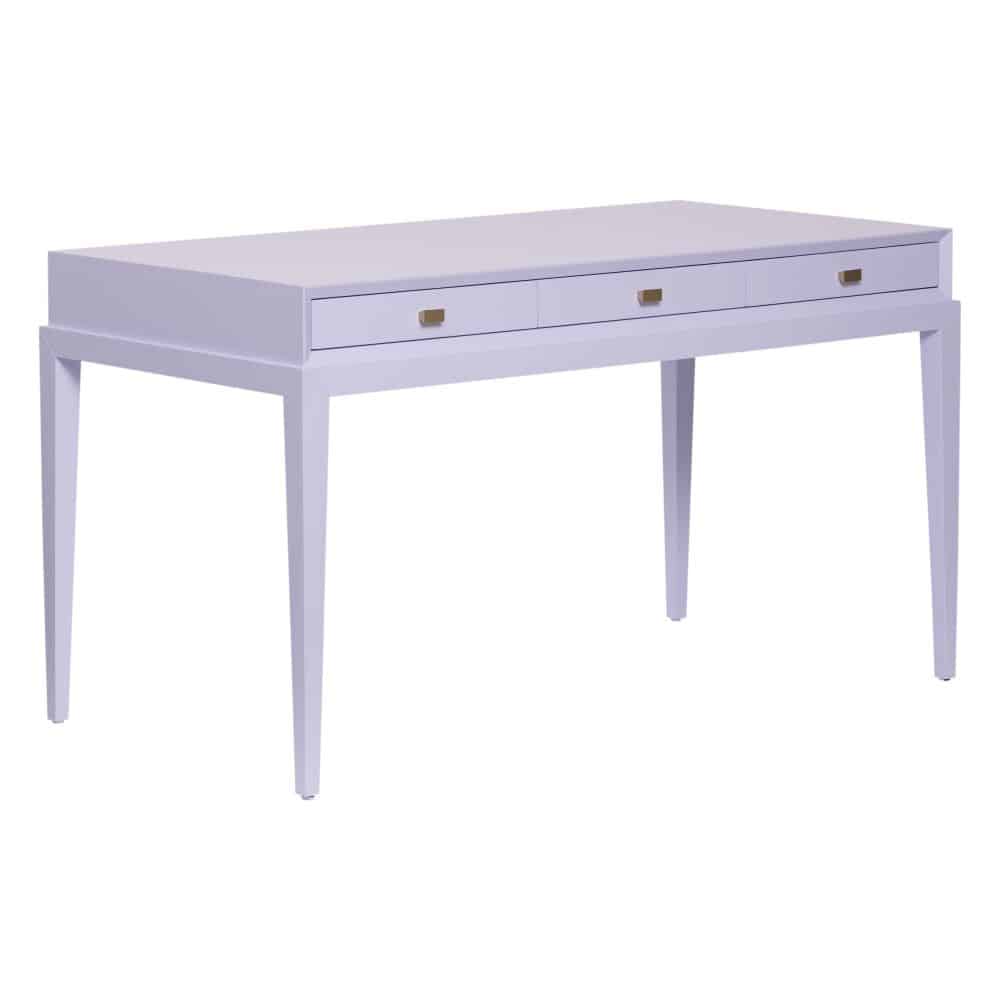 Purple beveled desk with satin finish and lace gold hardware in Dallas at a special price
