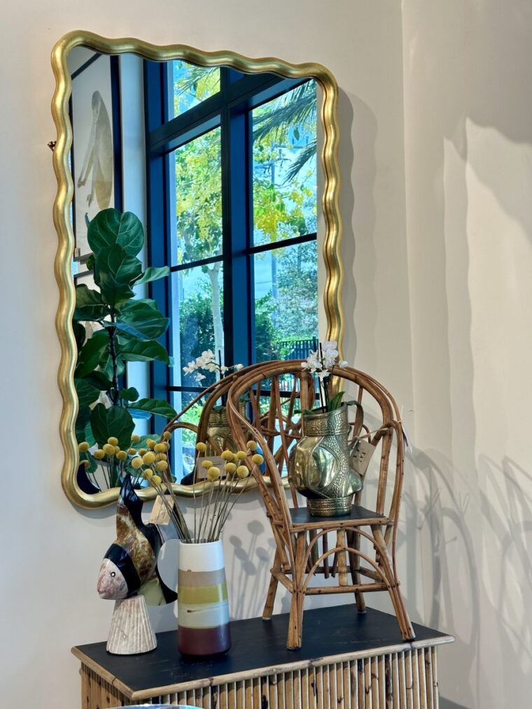 Small Scalloped Mirror - Image 8