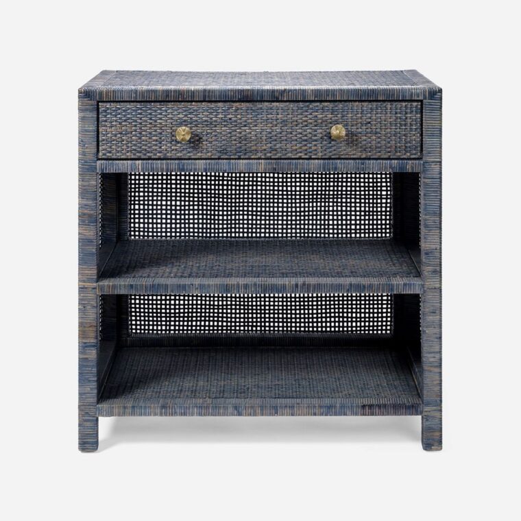 Large Peeled Rattan Nightstand - Image 7
