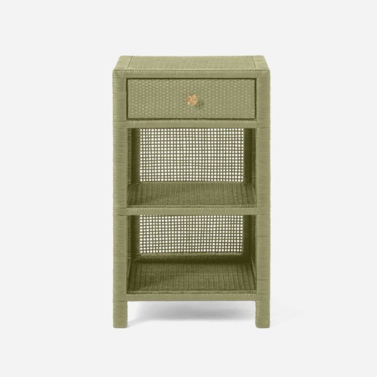 Small Peeled Rattan Nightstand - Image 5