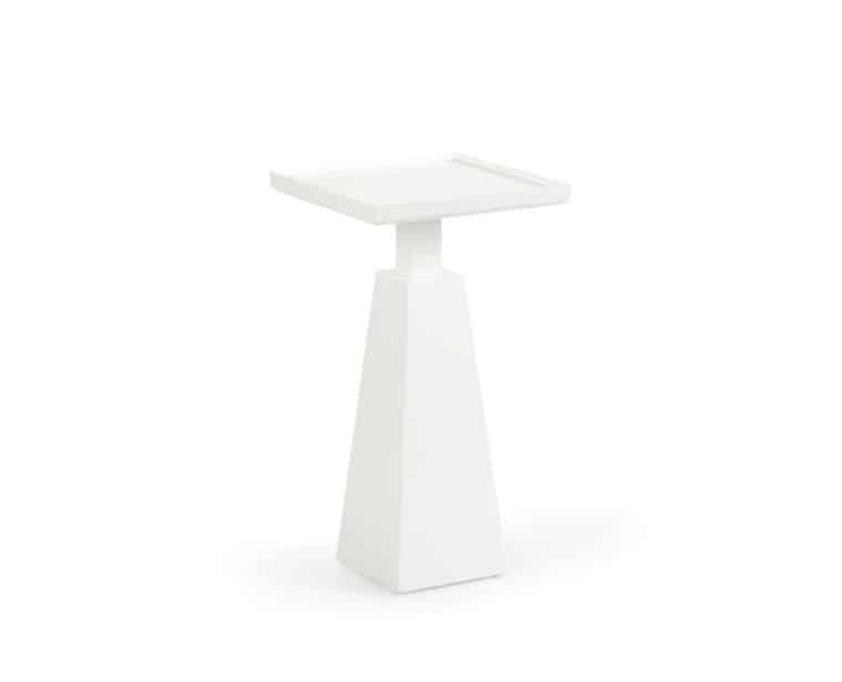 Bacchus Side Table, customizable in any color - close-up showcases its sleek design and versatility for any space.