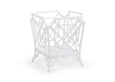 White Rattan Planter, sleek design, limited stock