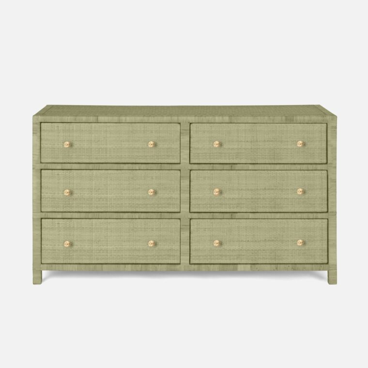 Double Dresser in Wrapped Peeled Rattan - Image 2