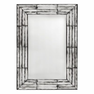 Large 4 Layer Pieced Rectangular Antiqued Mirror