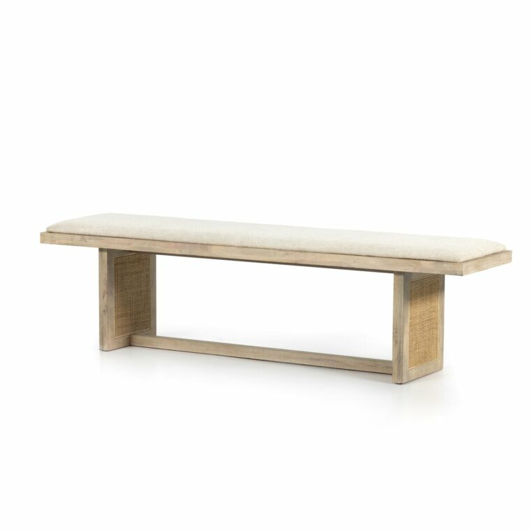 Rita Dining Bench with Cane Panels - Image 2