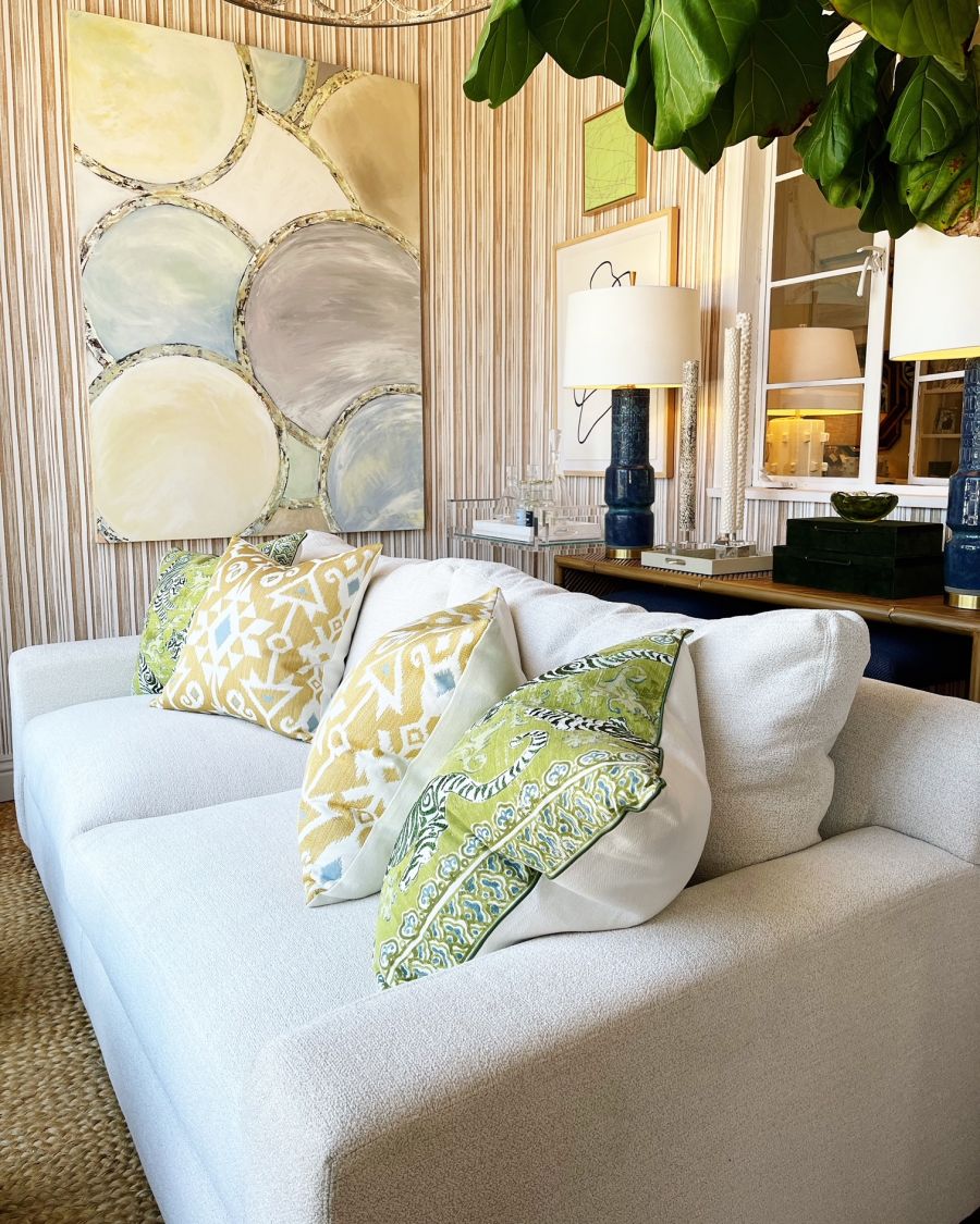 Brentwood Sofa in Ivory Crypton, inviting comfort with stylish simplicity.