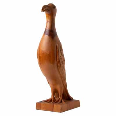 Vintage Mid-Century Carved Bird Sculpture