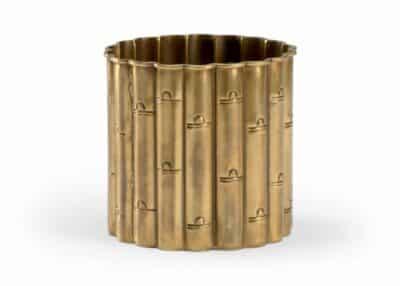 Small Brass Bamboo Planter