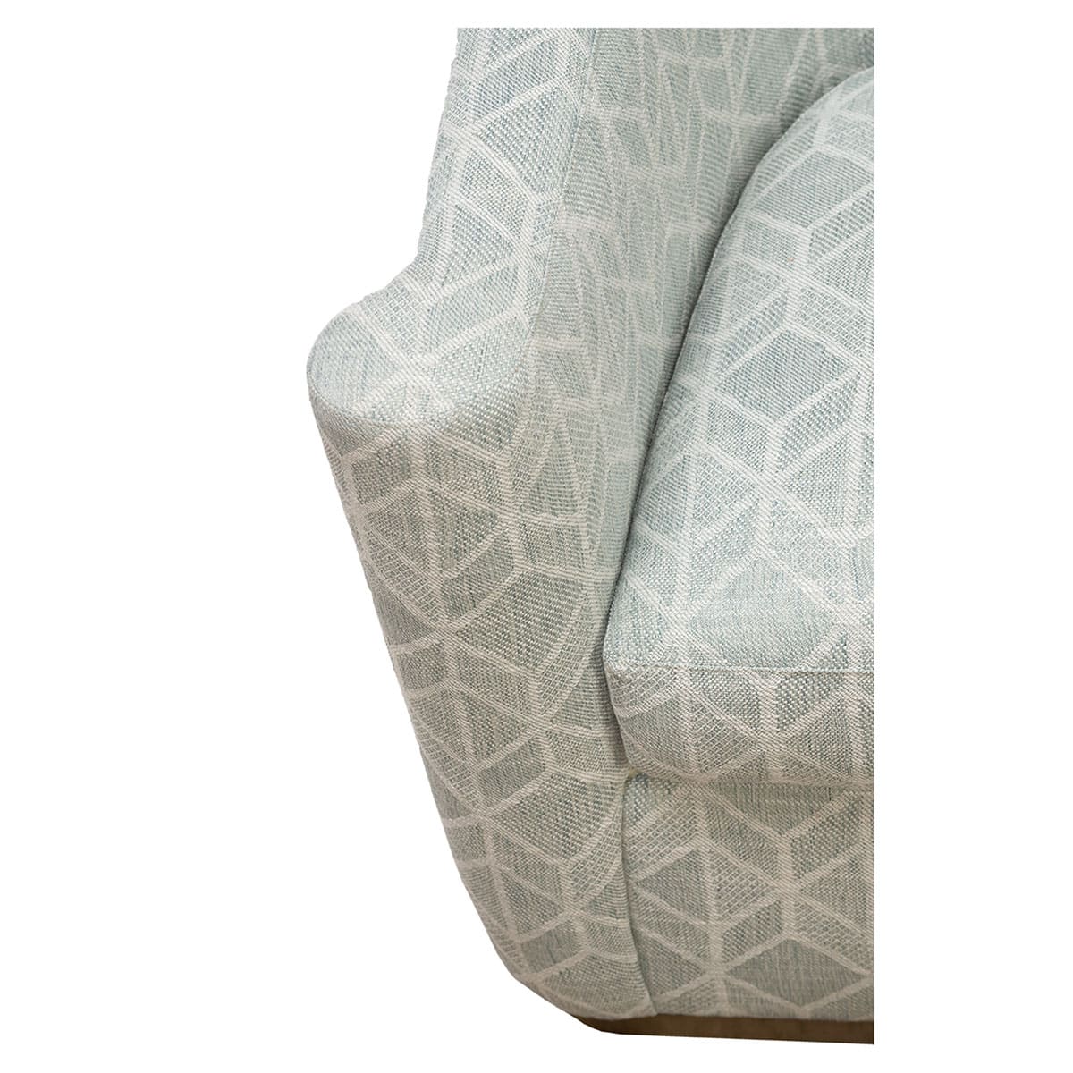 Arlette French Moderne Swivel Chair in Celtic Aqua
