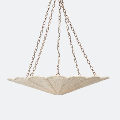 Palm Inspired Coco Bead Chandeliers