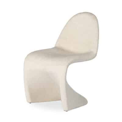 Linen S Curve Dining Chair