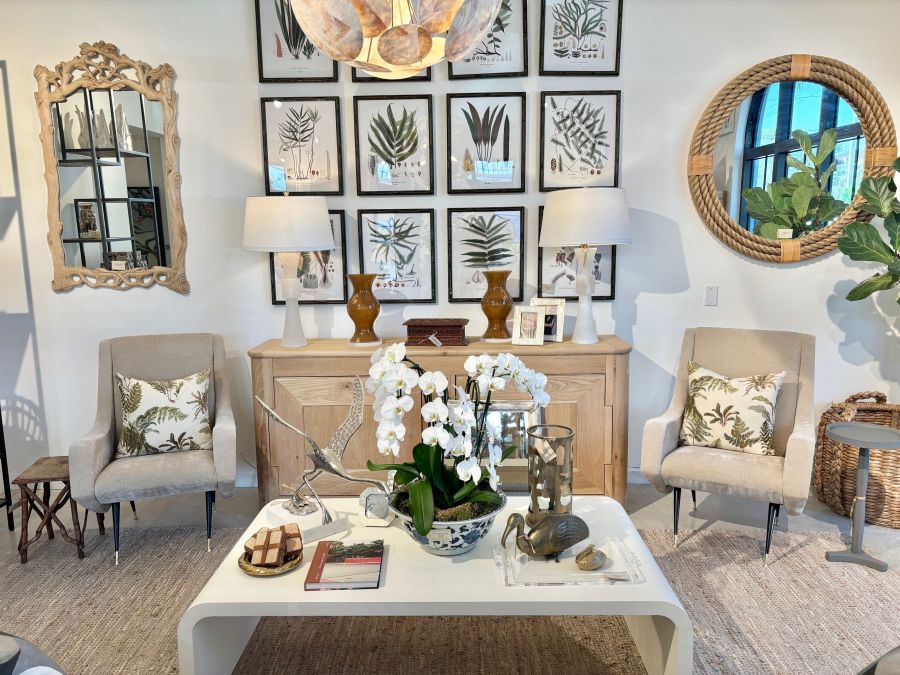 Tobacco Leather Pedestal Side Table - Image 12