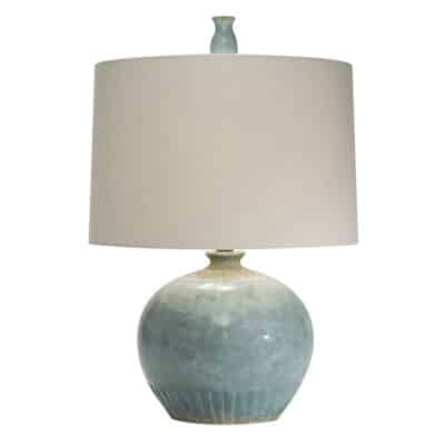 Rustic Cyprus Blue Ceramic Lamp