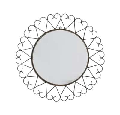 Antique French Metal Mirror