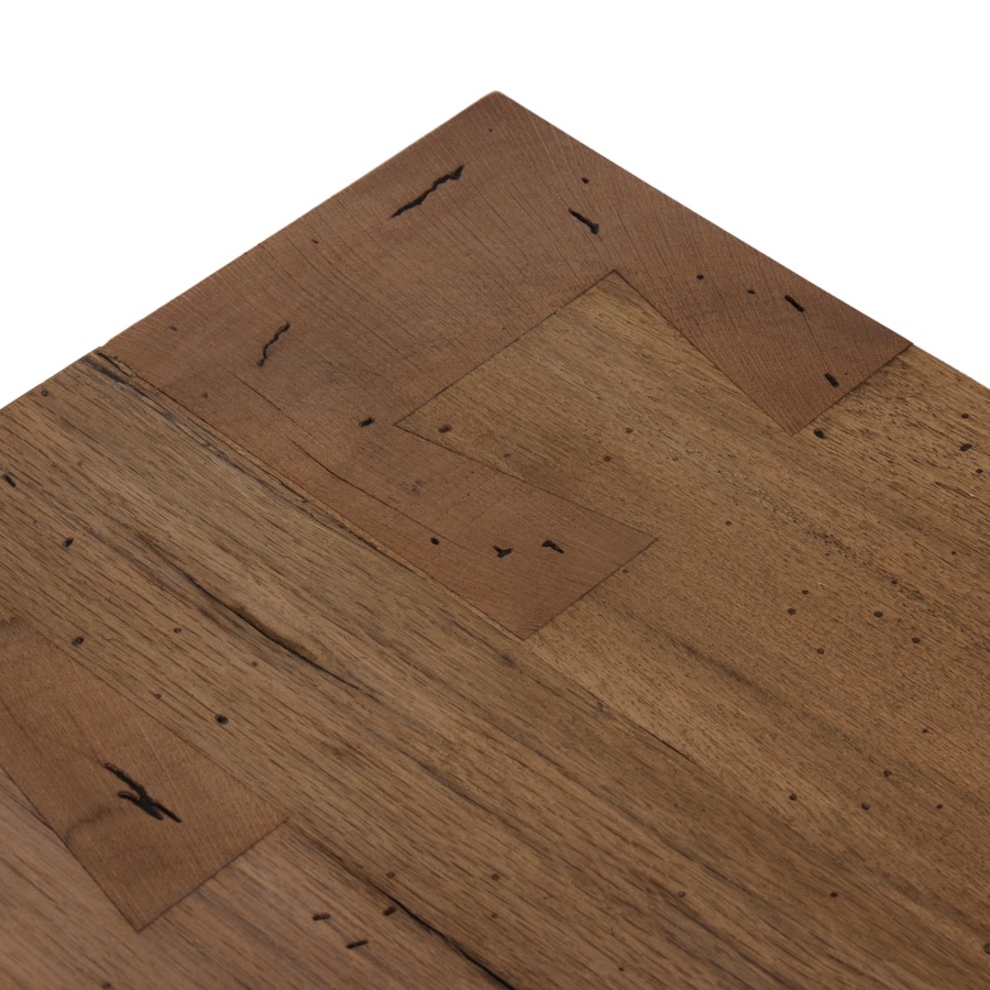 Thick Cut Rustic Oak Veneer Bench